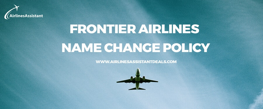 frontier airlines name change policy