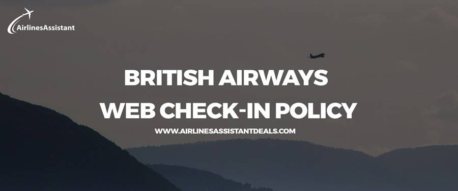 british airways web check-in policy
