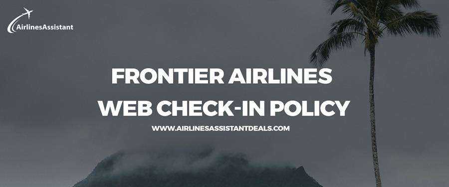 frontier airlines web check-in policy
